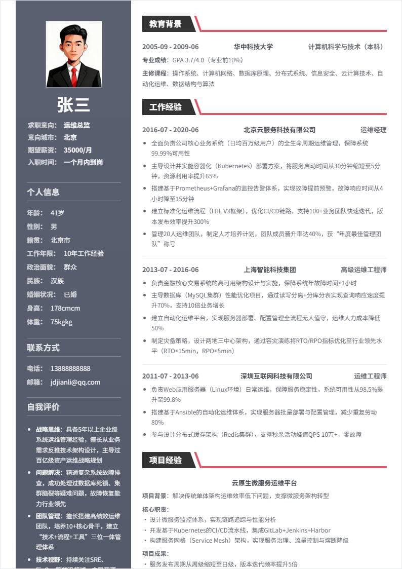 运维总监 | 社招