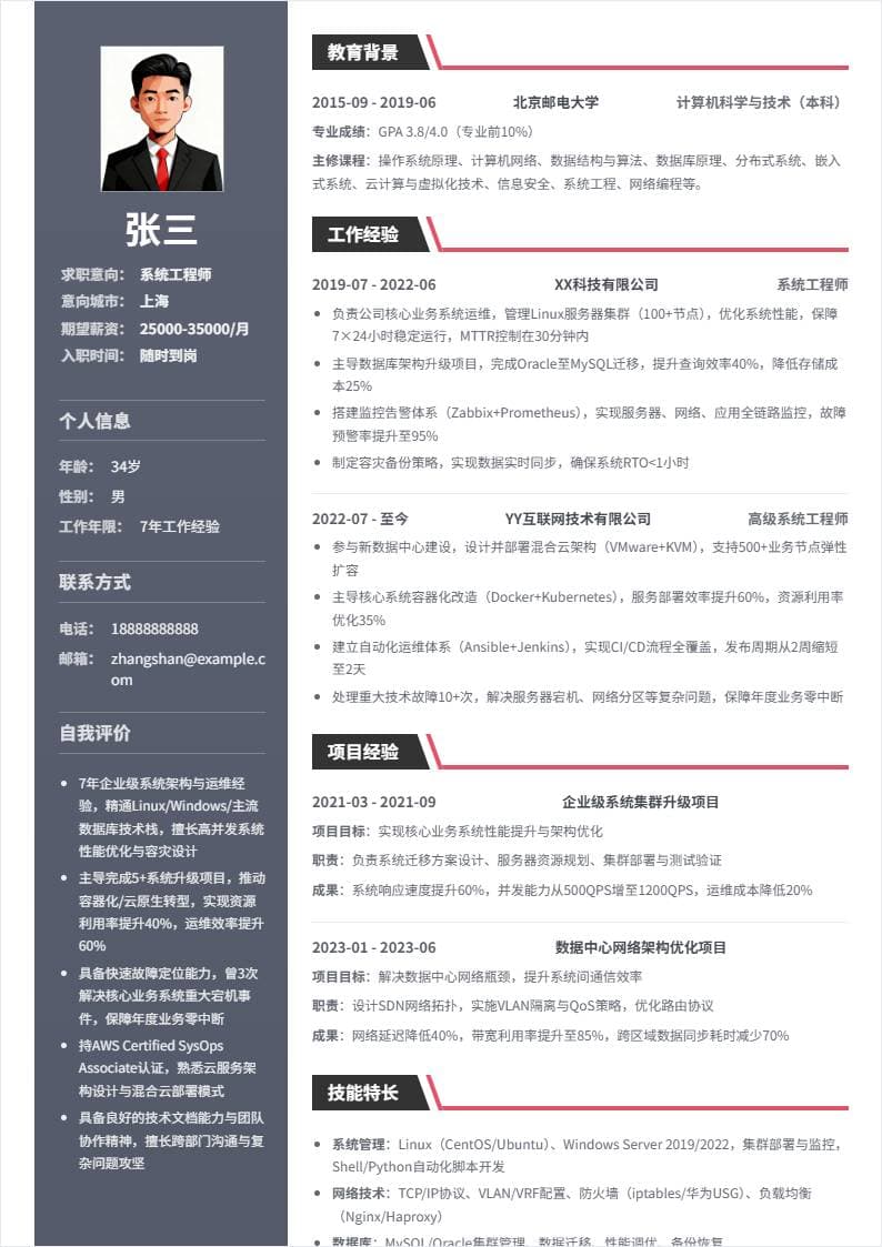 系统工程师 | 社招