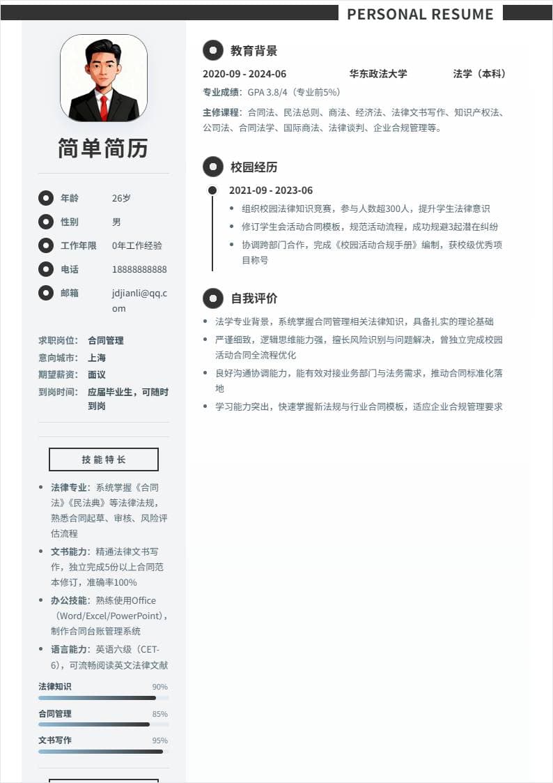 合同管理 | 校招