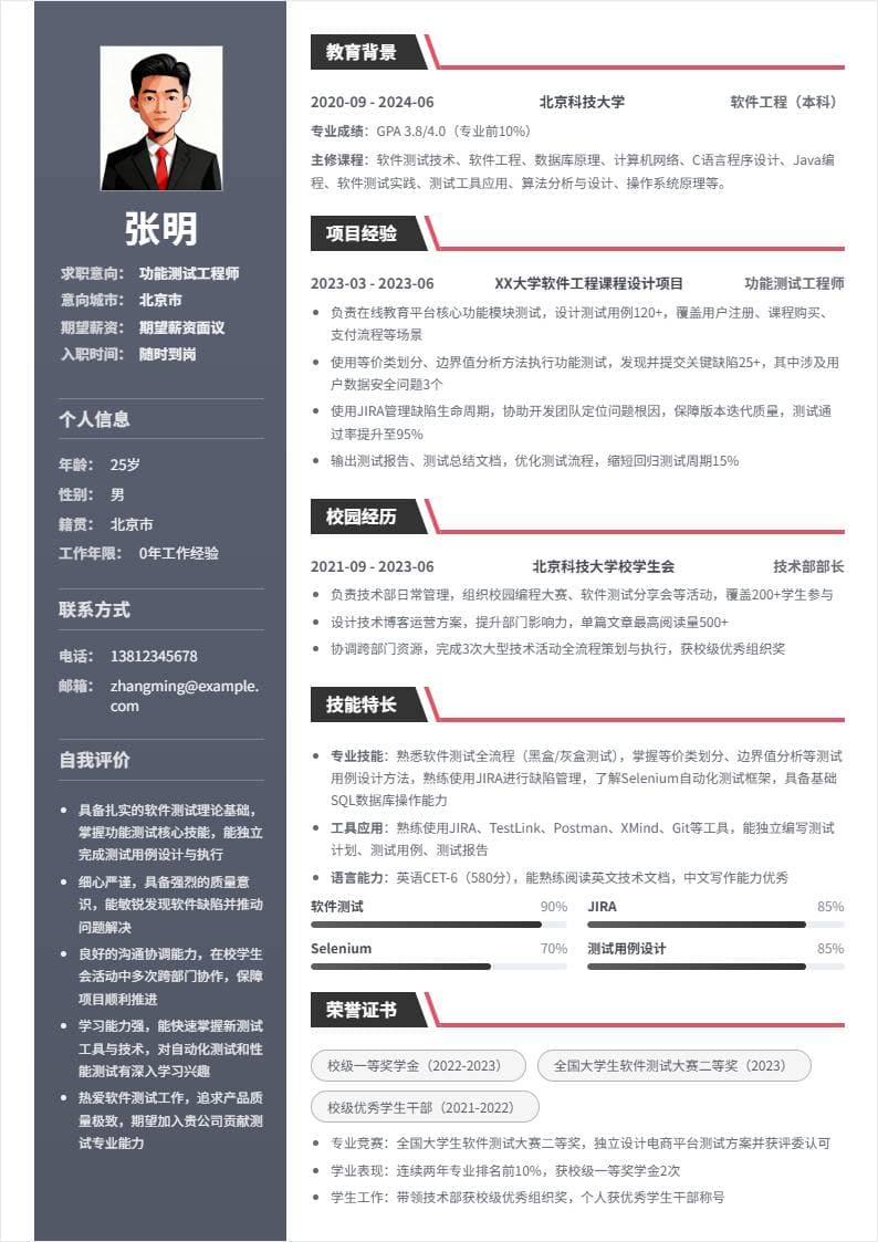 功能测试 | 校招