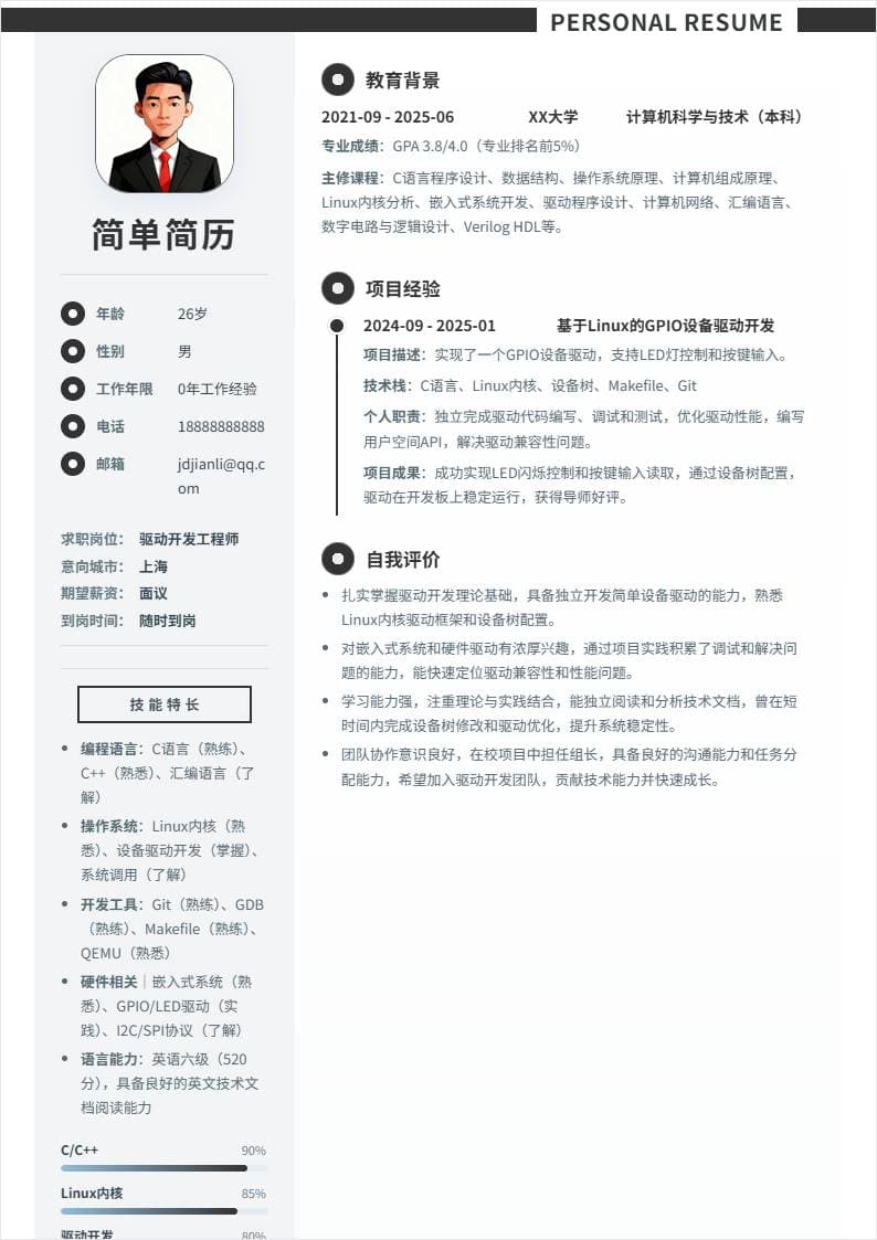 驱动开发 | 校招