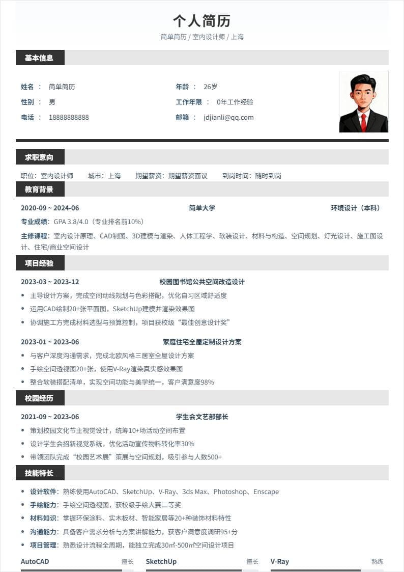 室内设计 | 校招