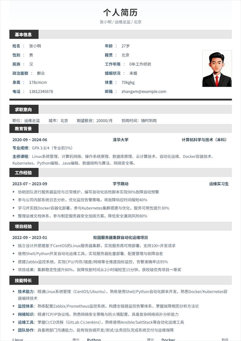 运维总监 | 校招