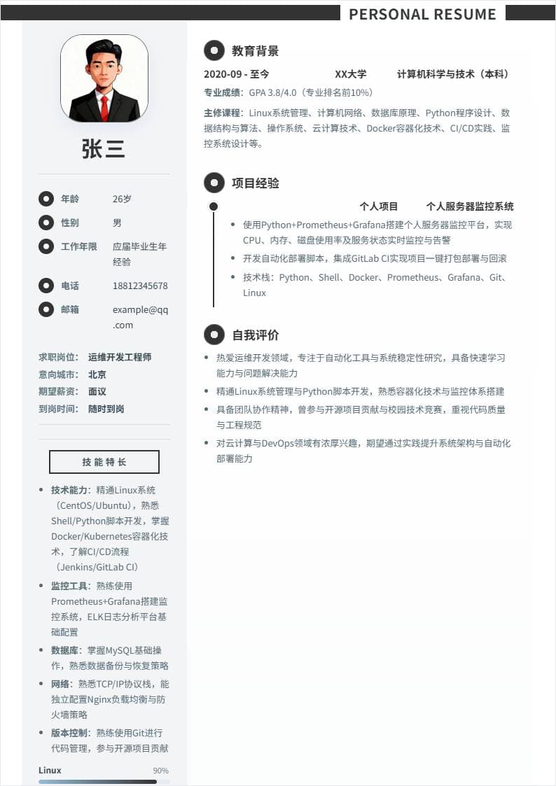 运维开发工程师 | 校招