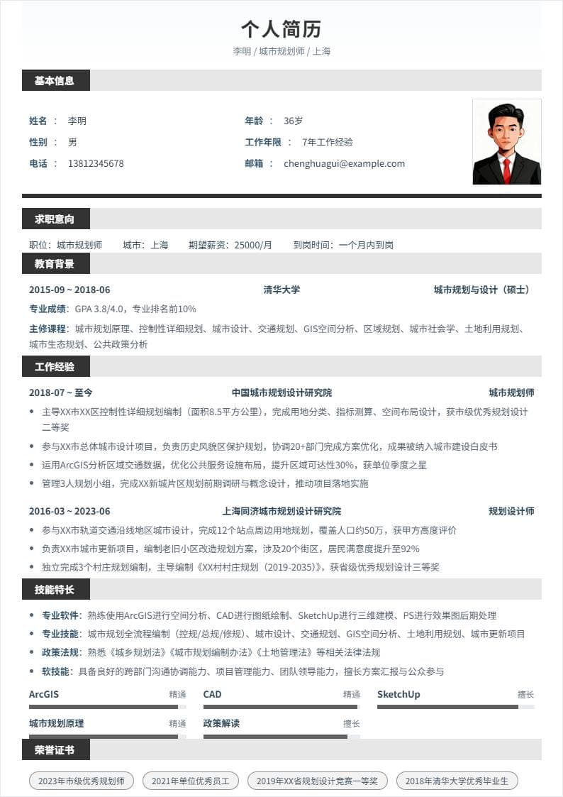 城市规划 | 社招