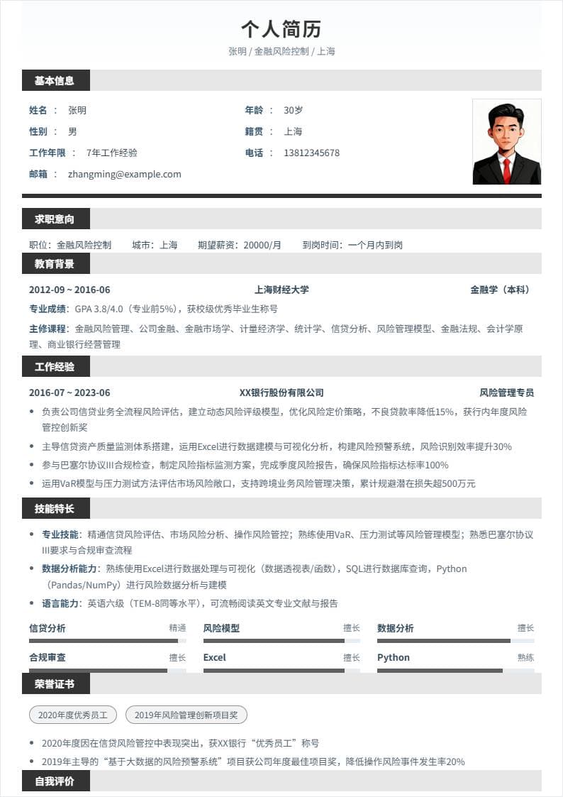 金融风险控制 | 社招