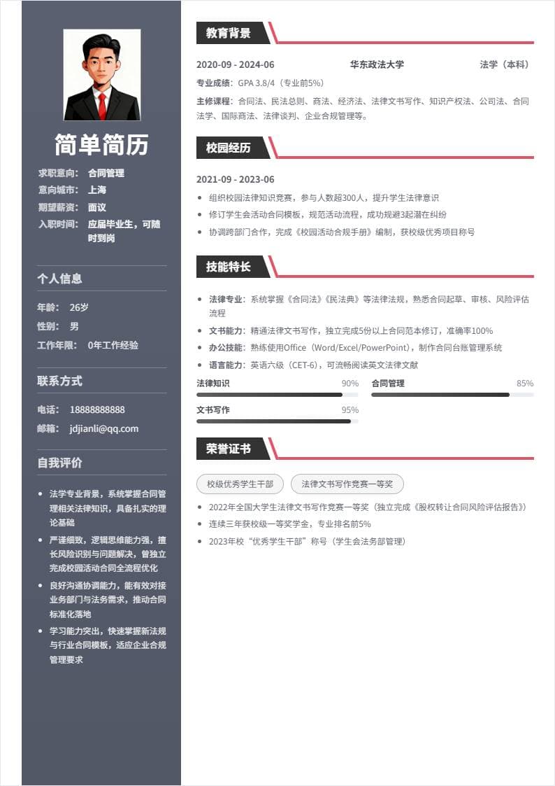 合同管理 | 校招