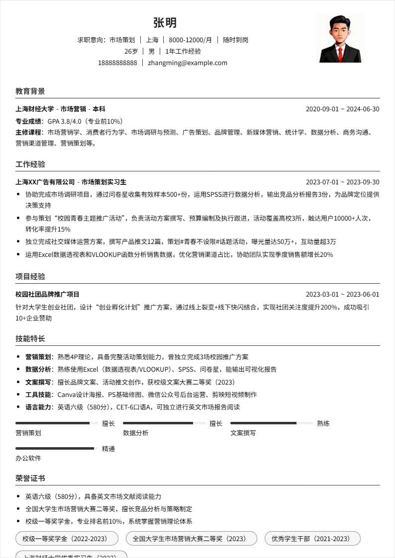 市场策划 | 校招