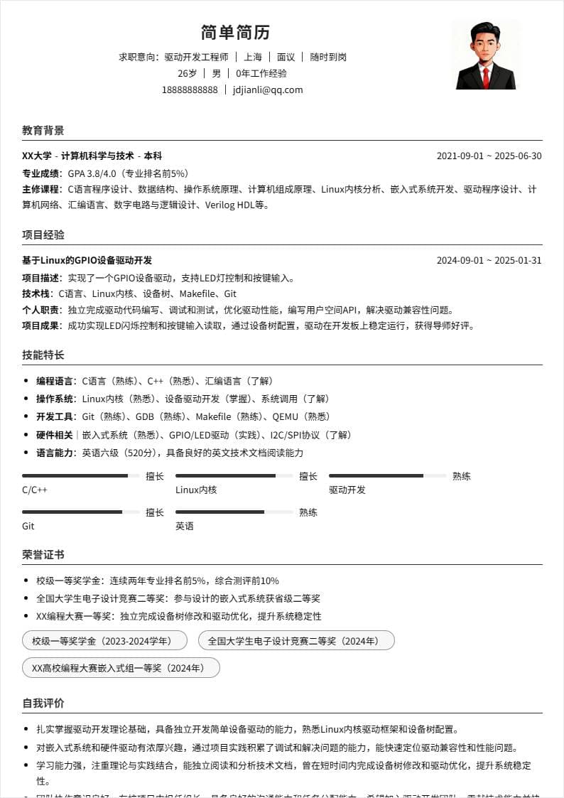 驱动开发 | 校招