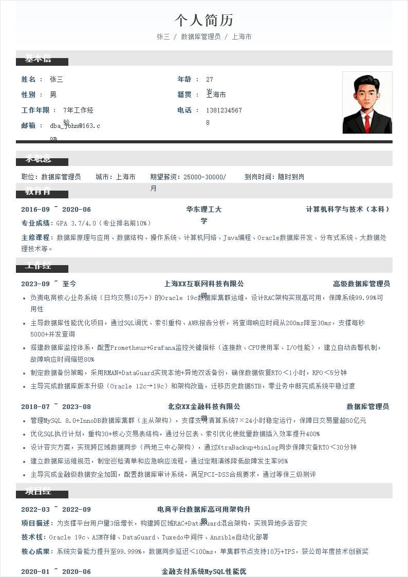 DBA | 社招