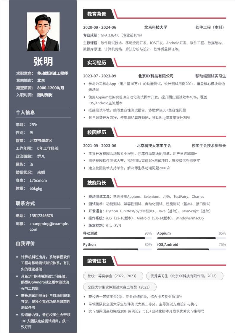 移动端测试 | 校招