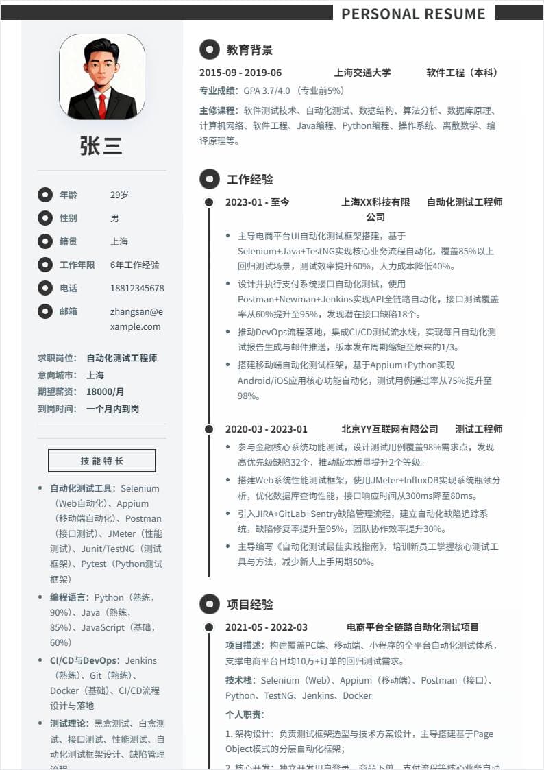 自动化测试 | 社招