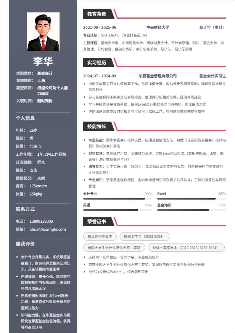 基金会计 | 校招