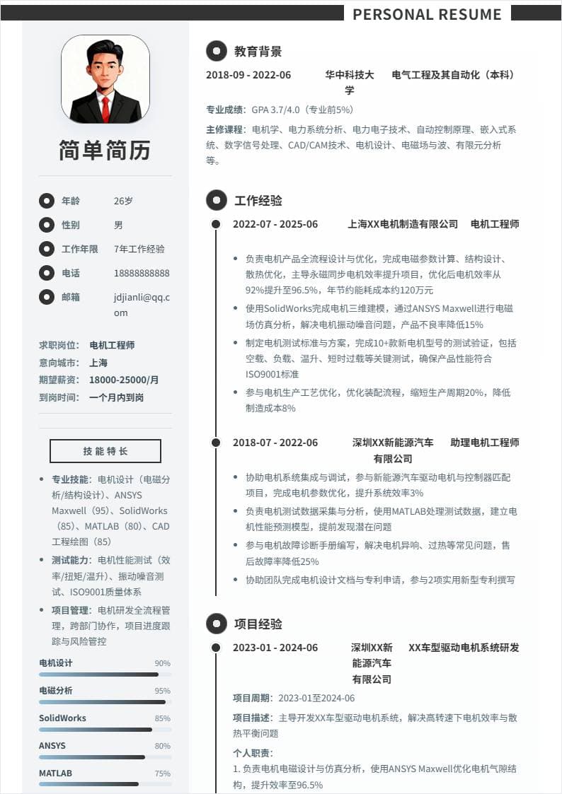 电机工程师 | 社招