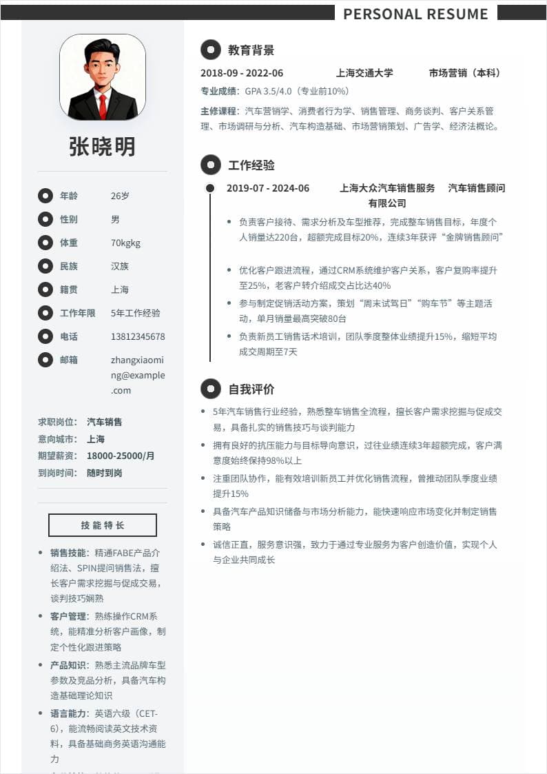 汽车销售 | 社招