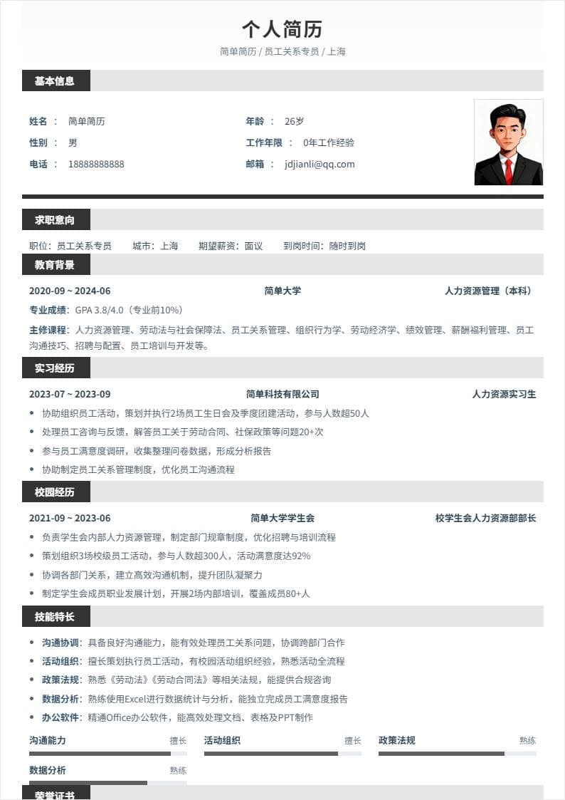 员工关系 | 校招